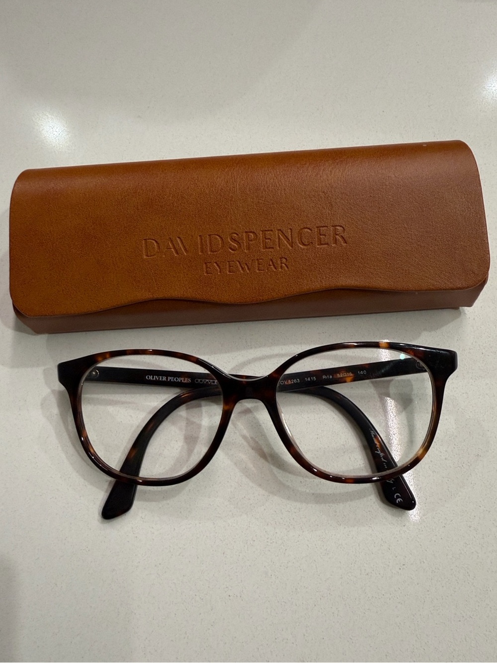 Oliver Peoples Rita OV5263 1415 Tortoise Glasses Frames 52-16-140 + Suede Case